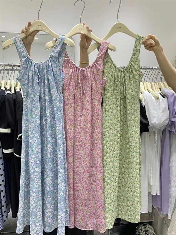 [u.me] Korean Ladies' floral suspender dress 59100\hjy