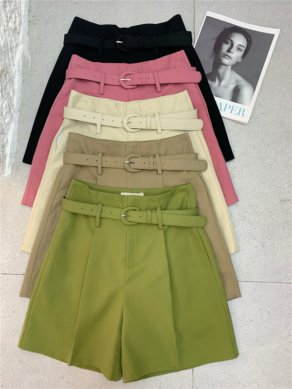 Original price 98.99! [t-platform] simple and versatile comfortable casual shorts (with belt) ys1-2603\cqw