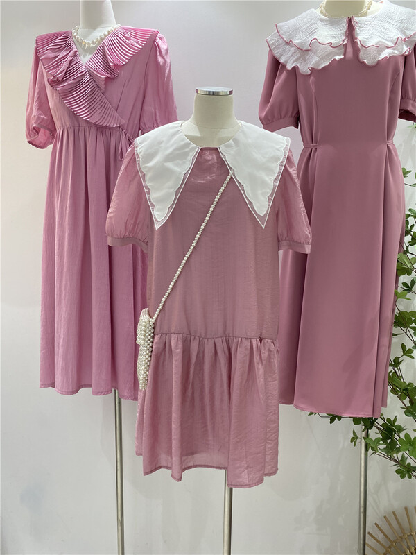 [sunny] Korean version baby neck loose dress 1960\hjy