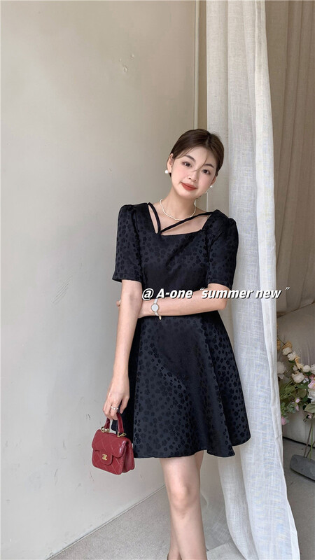 [A-One] temperament small woman waist dress 22163\hjy