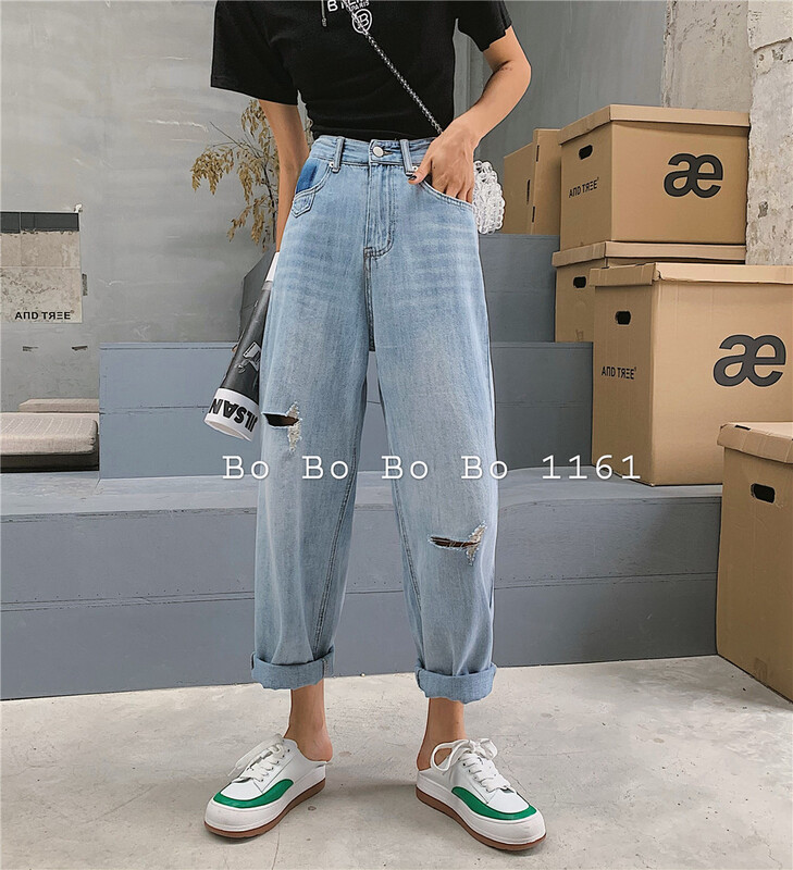 [Bobo] Korean version of Hallen nine point thin jeans ys1-1161\cls