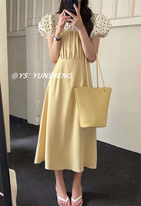 [Yunsheng] French splicing lady dress 6762\l