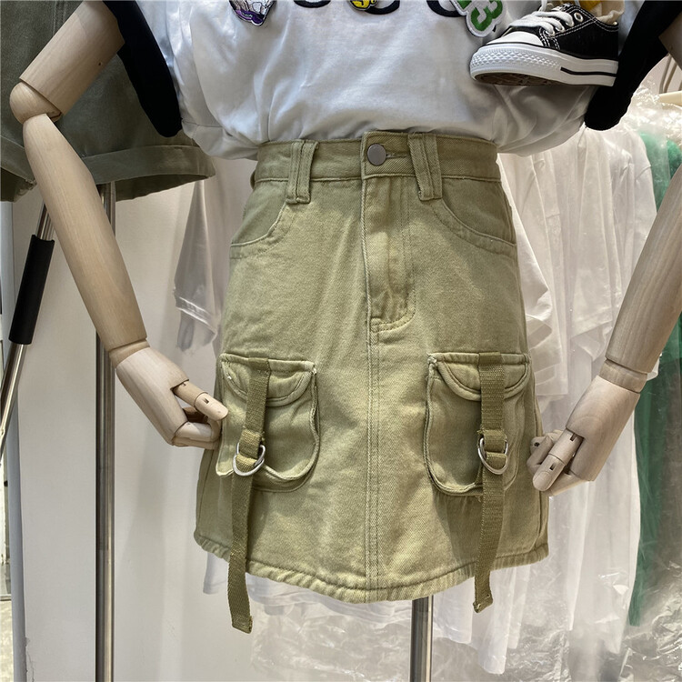 [new time /l&y home] basic versatile comfortable denim skirt ys1-9912\xyy