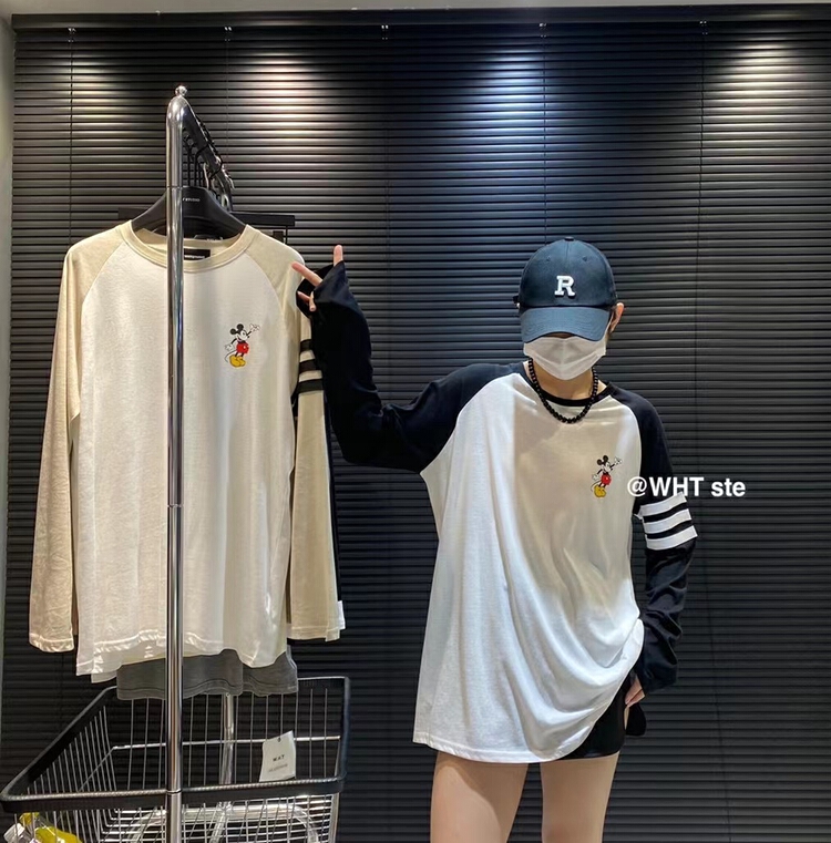 [wht] stripe cartoon sunscreen shirt 5102\wtt