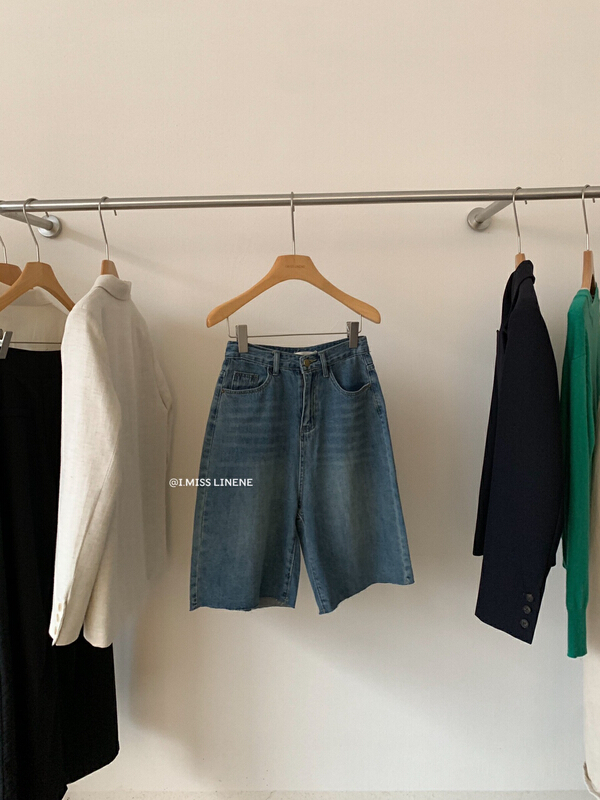 [Imiss] vintage, worn and versatile cropped jeans 7958\lsw