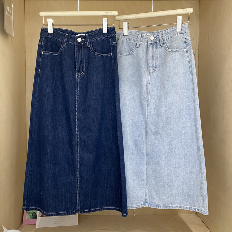 [the end of July] Korean version of commuter cowboy skirt 9890\hbx