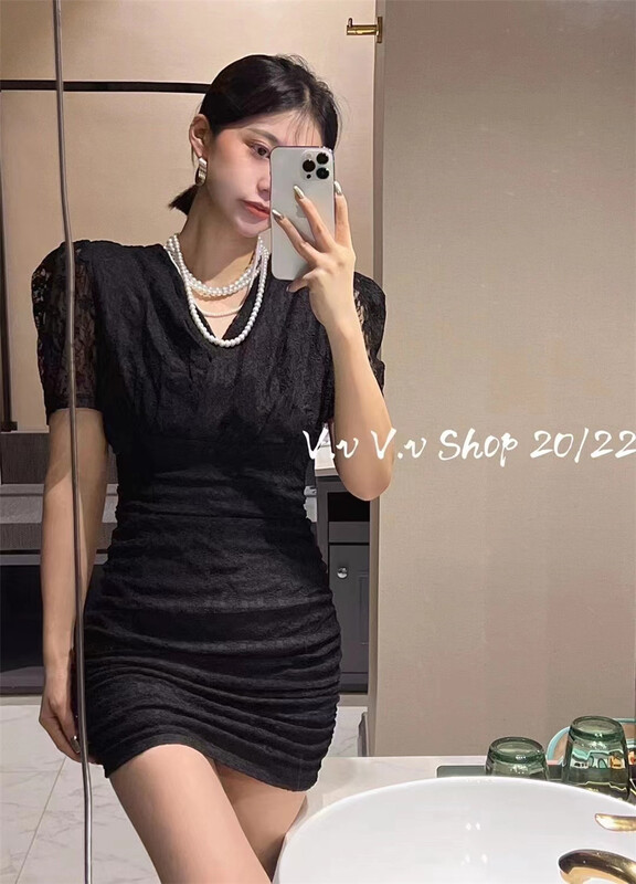 [x.xan] fashion spice girl simple lace dress 7226\pcz