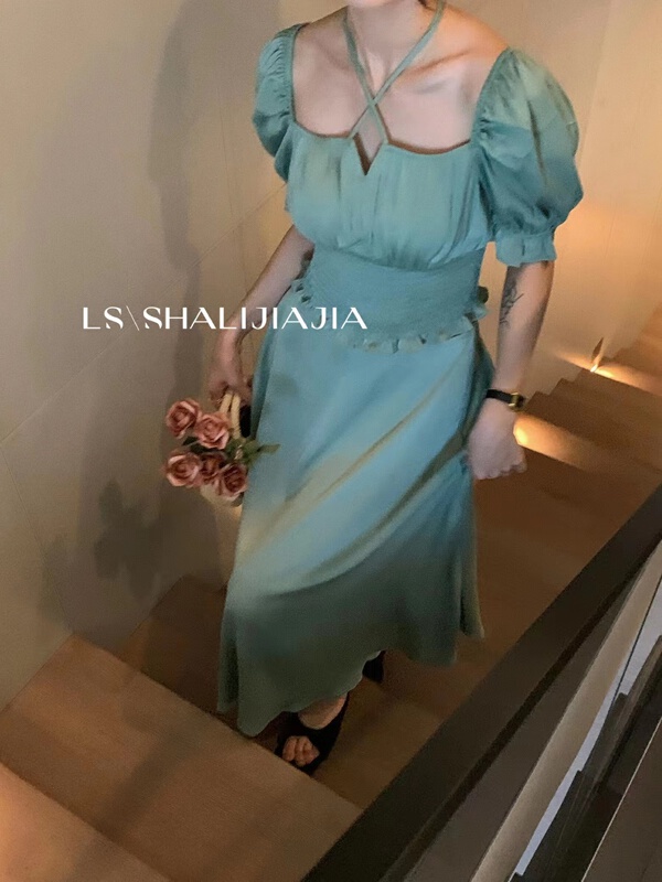 [LS] comfortable and simple blouse + Fresh Quality satin skirt set 9667\jhy
