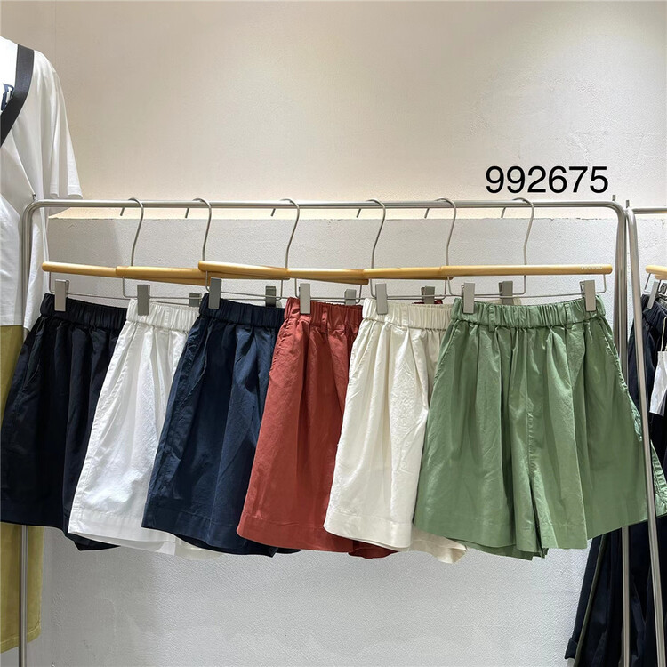 [twenty printed wood] elastic waist clean comfortable casual shorts 992675\l