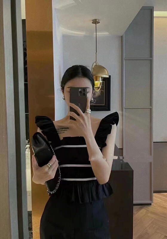 【 mi ni 】 Feifei sleeve versatile foreign style shirt 1276-1\pcz
