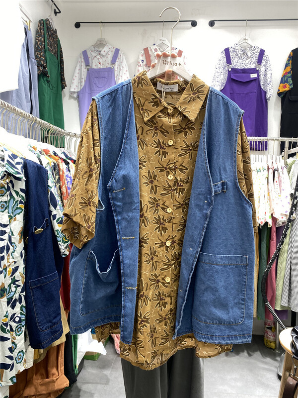 [hua+] Korean sleeveless fashion waistcoat (excluding interior) 6655-1\lsw