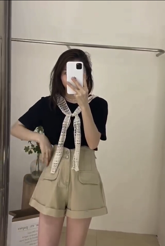 [I-D] Korean versatile fashion short sleeve T-shirt 6062\ll