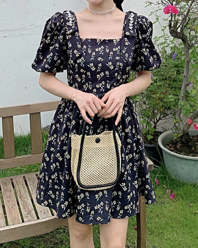 [JH] bubble sleeve lady dress (excluding matching) 41938\pcz