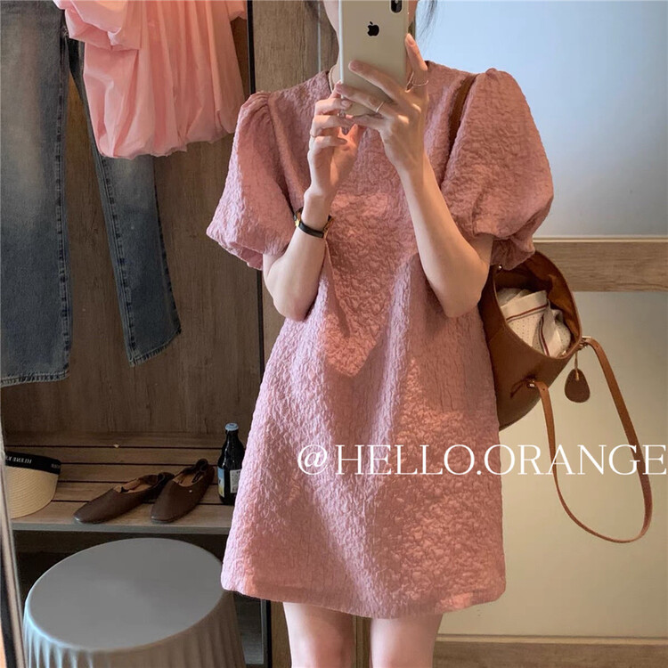 [orange] simple casual dress 8863\hbx