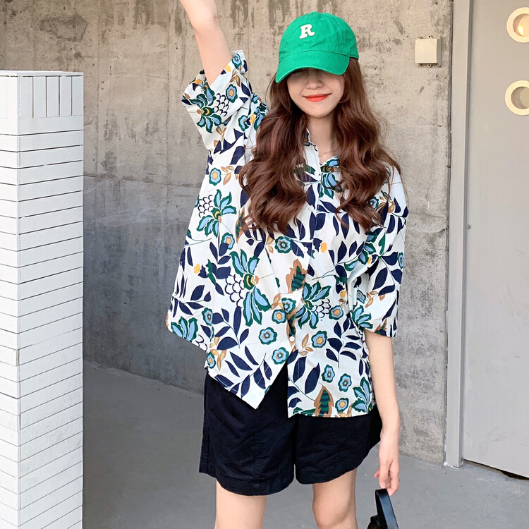 [ycnana] Korean casual floral shirt 83902\lsw