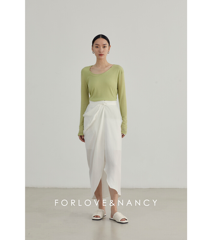 New year in early spring! [FN] Korean fashion temperament simple skirt (without lining) na2bc4046\cqw