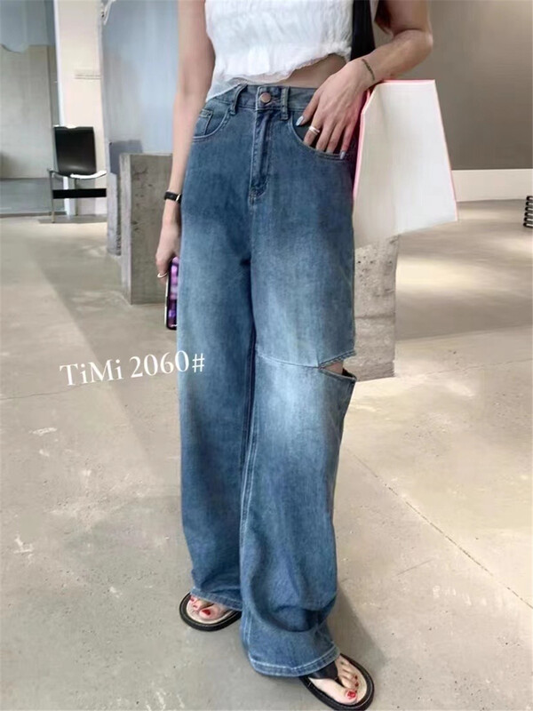 [TIMI] baggy Vintage Jeans with holes 2060\lsw