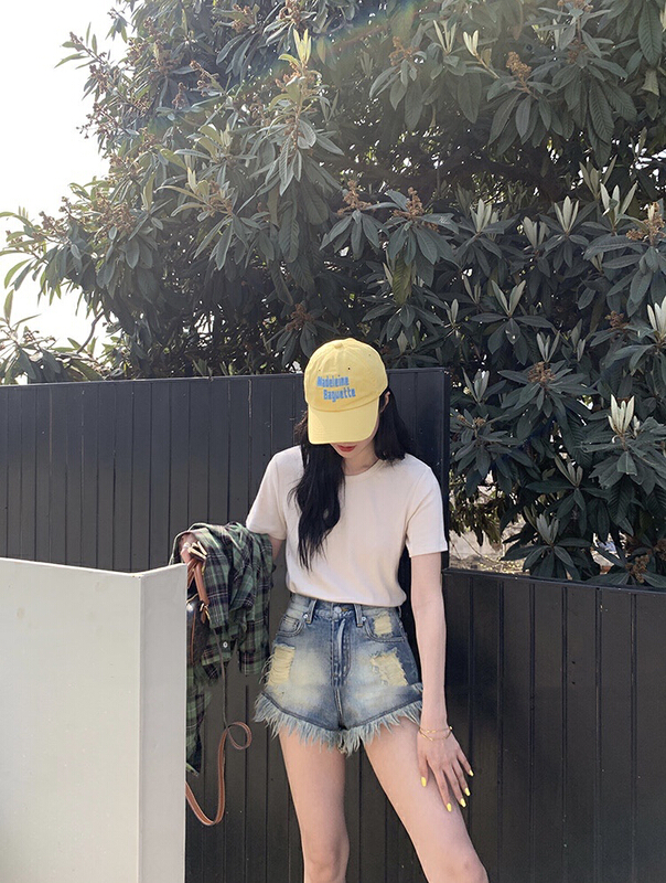 [savage] Spice Girls' heavy-duty old holes and rough edges loose denim shorts e8629\wpl