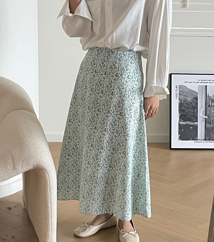 Original price 40.60! New year in early spring! [we are] soft floral Korean skirt 80010\l