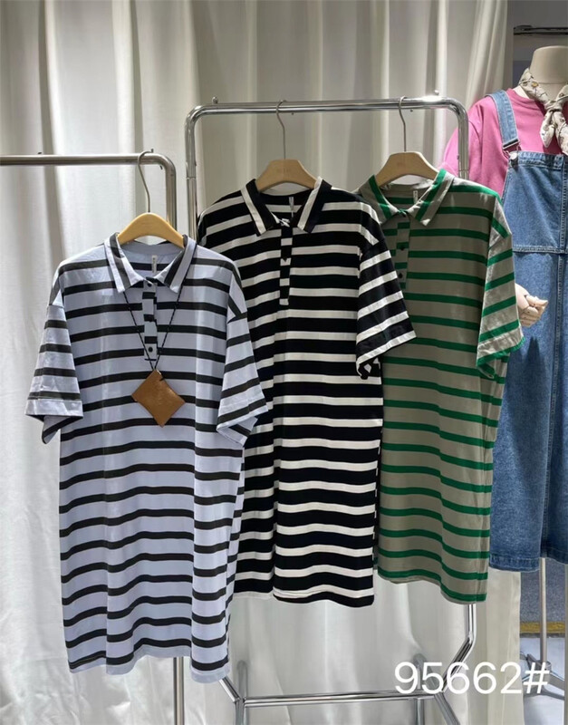 [Mujia] loose stripe fashion versatile dress 95662\l