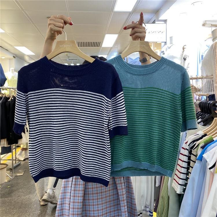 New year in early spring! [orange] Korean simple and versatile T-shirt 6615\hbx