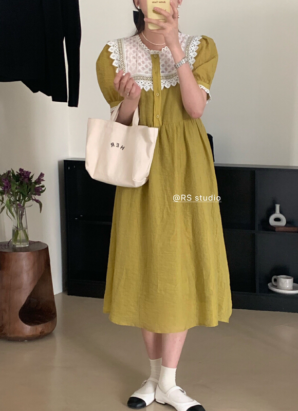 [RS] Japanese simple long lace doll dress dh2229\xyy