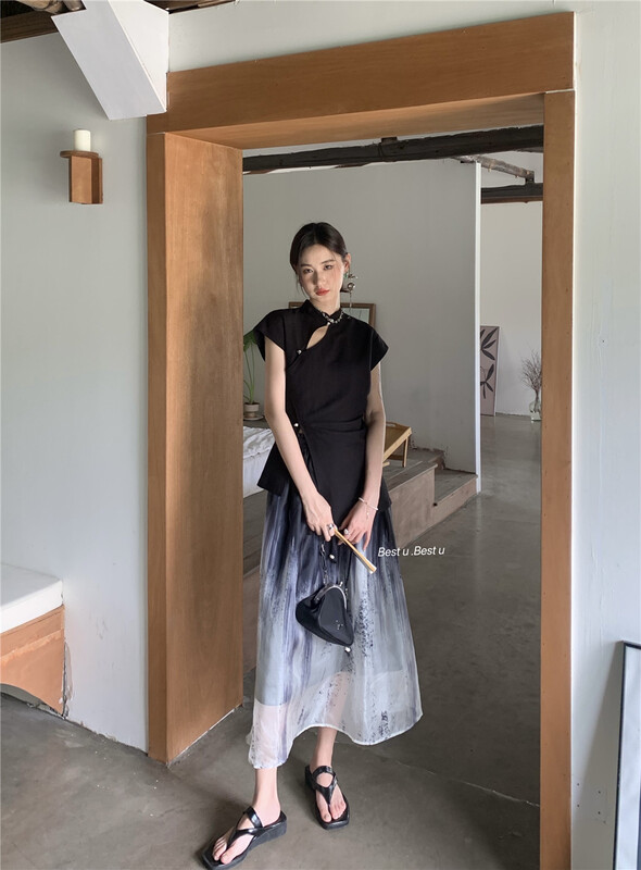 [best u] Chinese design retro skirt 60111\lsw