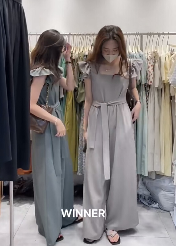 [winner] commuting temperament fashion classic Jumpsuit (with belt) 9069\ll