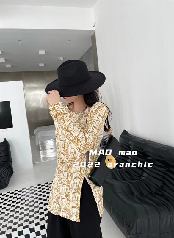 A new year in early spring! [Maomao] shoulder pad comfortable Korean long sleeve T-shirt ys1-8871\wtt