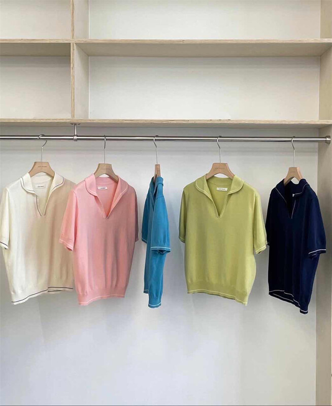 In early summer! [acme ground] Korean fashion versatile polo shirt ys1-1229\cls