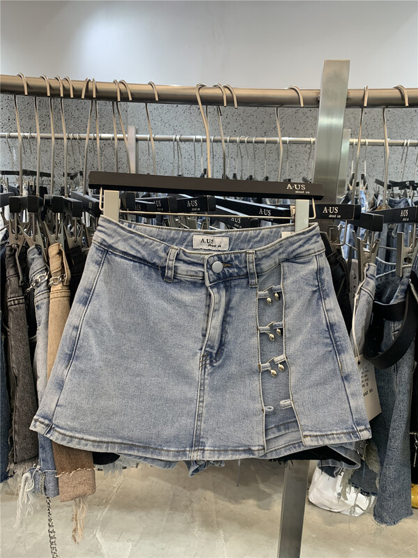 【 aus 】 versatile washed denim skirt ys1-g591\pcz