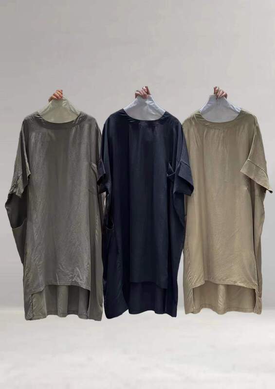 [several cloth see Sichuan] pure color temperament simple dress 822222\l