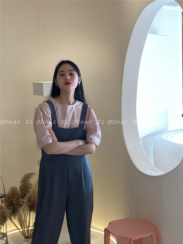 [far.xi] round neck Korean youth shirt 6663\lsw