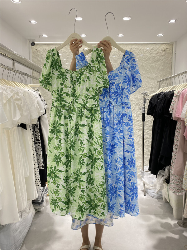[vanroi Fanluo clothes] temperament Han Shufang collar dress 81099\hjy