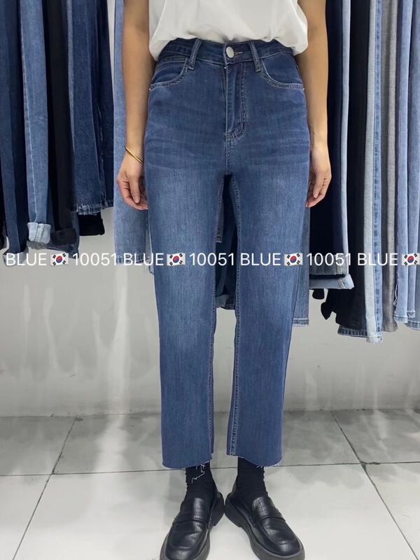 [blue] Han Fengjing straight jeans 10051\hjy
