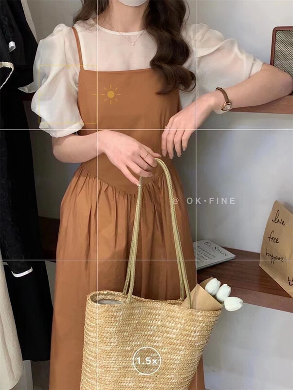 [OK fine] Korean round neck bubble sleeve knitted cardigan 8007\zjy
