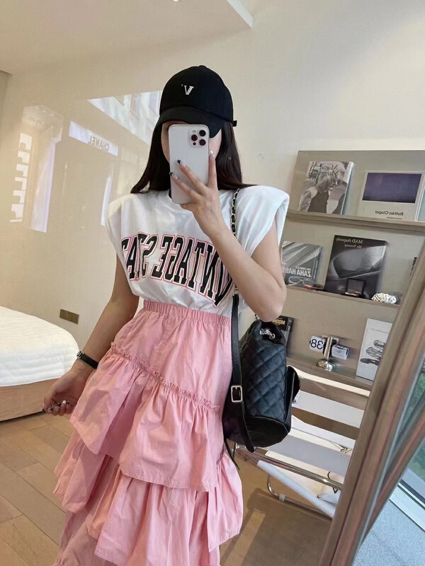 [meet] letter sleeveless fashion vest / sling (excluding necklace) 8827\wtt