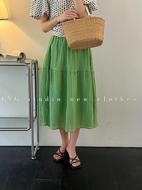 [ing] Korean gentle lady chiffon skirt ing7877
