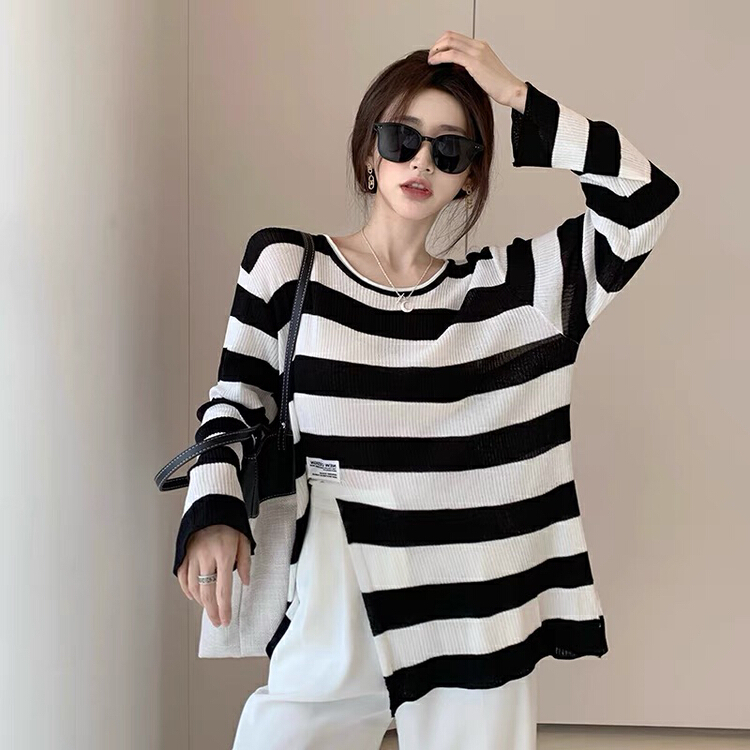 [huole] Korean loose round neck fashion sweater 709\wtt