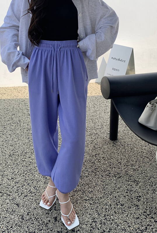 Original price 77.83! [11An] simple loose fit casual pants a6356