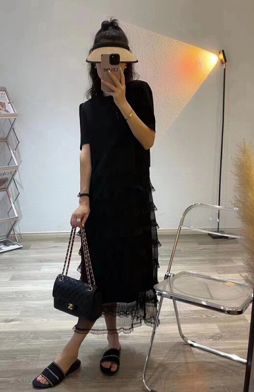 [JH] small fragrance pleated thin dress 41872\pcz