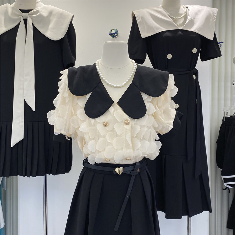 [HS customized in Korea] Han Shu heavy industry petal shirt 6578\hjy