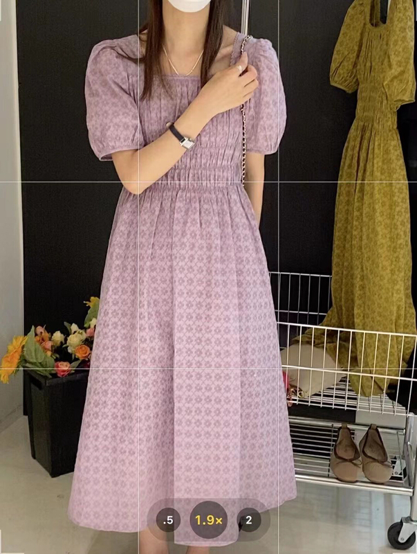 [Zoe Zoe] Korean version square neck versatile dress c639\zjy