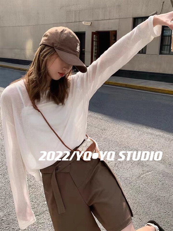 Original price 42.86! [yyq] round neck clean version simple and comfortable long sleeve T-shirt 1058\l