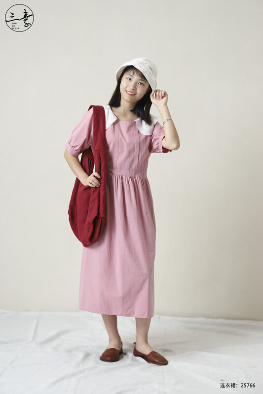 [original three element clothes] simple casual dress 25766