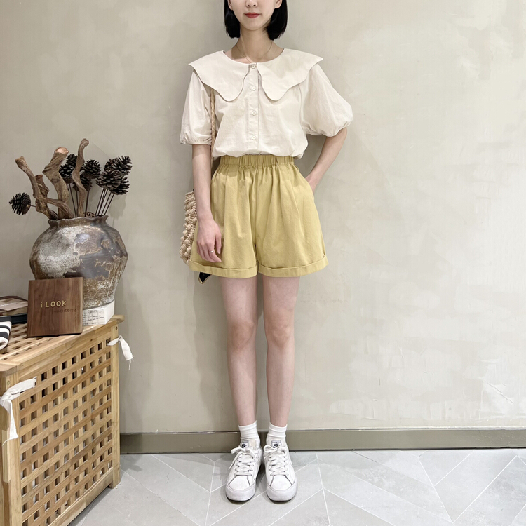 [I look] simple and versatile 5-point casual pants 72018\zjy