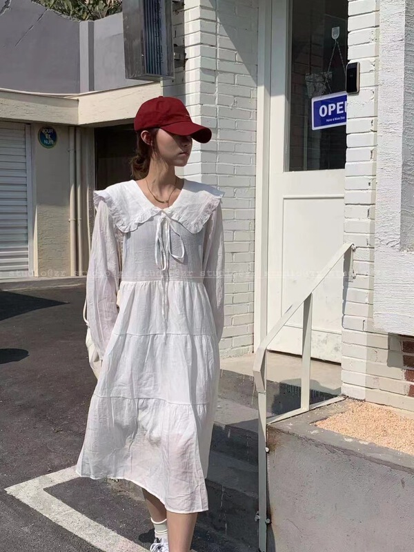New year in early spring! [Zr] Korean slim baby collar dress 6557\xyy