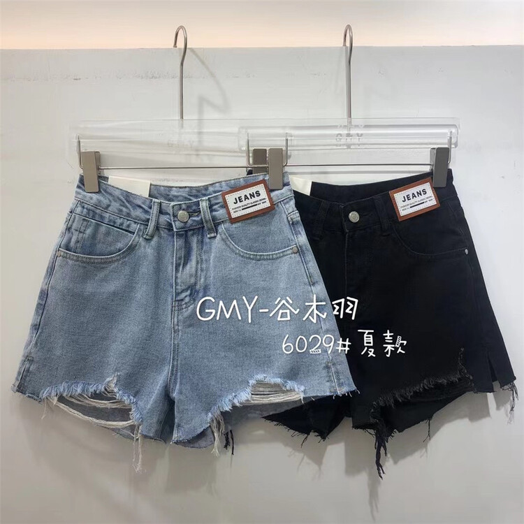 [Gu Muyu] Korean casual label denim shorts g6029-1\y