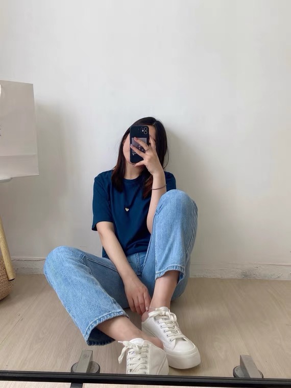 [yuan color] Korean loose and versatile simple jeans 0291\lsw
