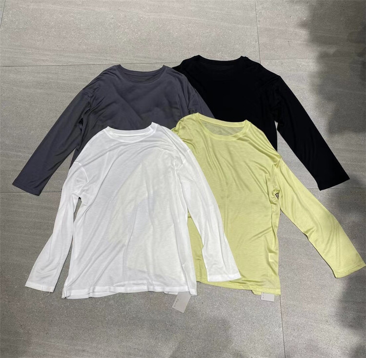 [self] simple and versatile solid color sunscreen long sleeve T-shirt 7295\lsl